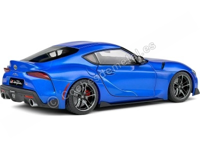 Cochesdemetal.es 2021 Toyota Supra GR Azul Metalizado Horizonte 1:18 Solido S1809003 2