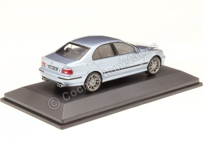 Cochesdemetal.es 2003 BMW E39 M5 5.0 V8 32V Plateado Azul Agua 1:43 Solido S4310503 2