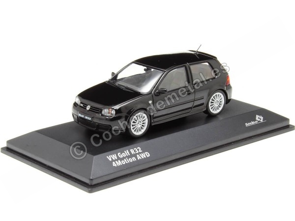 Cochesdemetal.es 2003 Volkswagen VW Golf IV R32 Negro Magic 1:43 Solido S4313603