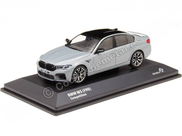Cochesdemetal.es 2020 BMW M5 (F90) Competition Gris Brooklyn 1:43 Solido S4312704