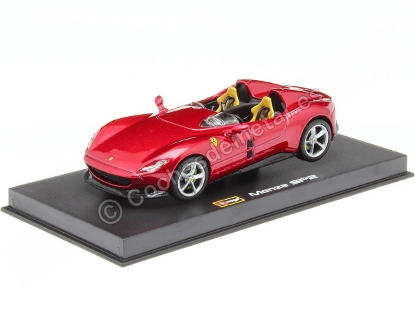 Cochesdemetal.es 2018 Ferrari Monza SP2 Barchetta Biposto Rojo Cereza 1:43 Bburago Signature Series 36913