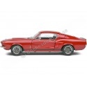 CARSDEMETAL.ES 1967 Ford Shelby Mustang GT500 Bourgogne rouge 1:18 Solino S1802909