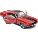 CARSDEMETAL.ES 1967 Ford Shelby Mustang GT500 Bourgogne rouge 1:18 Solino S1802909