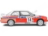 BMW M3 (E30) NO14 Deux "fine" blanc / rouge 1:18 solide S1