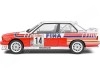 BMW M3 (E30) NO14 Deux "fine" blanc / rouge 1:18 solide S1