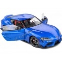 Cochesdememetal.es 2021 Toyota Supra GR Blue Metallized Horizon 1:18 Solid S1809003