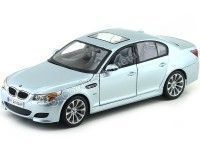 2006 BMW M5 Silver Blue Metallic 1:18 Maisto 31144