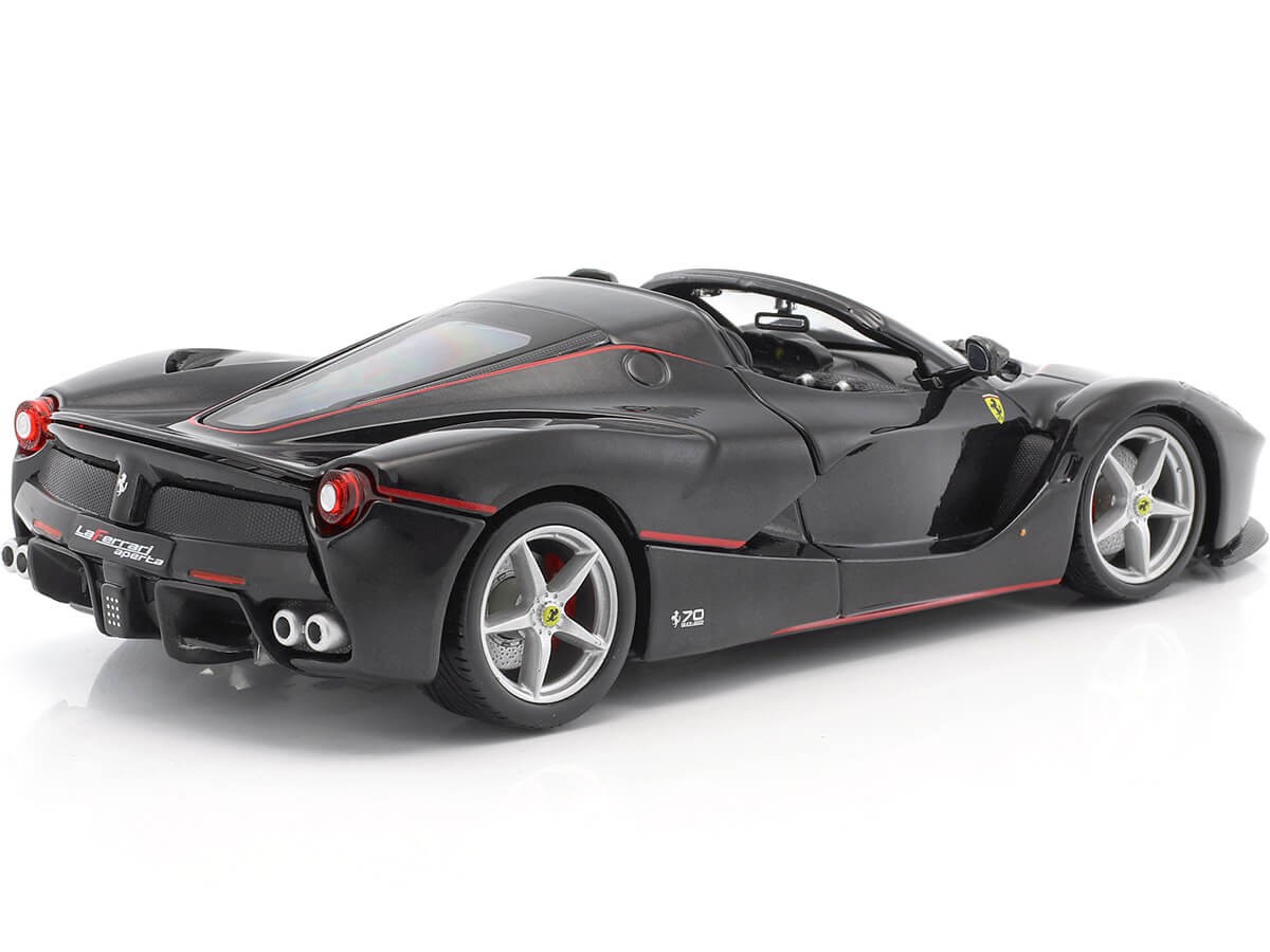 2015 Ferrari F70 LaFerrari Aperta Negro 1:24 Bburago 18-26022