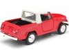 Cochesdemetal.es 1967 Jeep Jeepster Commando Station Wagon Pick-up Rojo / Blanco 1:24 Welly 24117