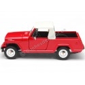 Cochesdemetal.es 1967 Jeep Jeepster Commando Station Wagon Pick-up Rojo / Blanco 1:24 Welly 24117