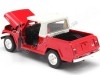 Cochesdemetal.es 1967 Jeep Jeepster Commando Station Wagon Pick-up Rojo / Blanco 1:24 Welly 24117