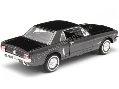 Cochesdemetal.es 1964 Ford Mustang 1/2 Coupe Negro 1:24 Welly 22451 2