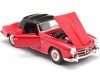 Cochesdemetal.es 1955 Mercedes-Benz 190SL (W121) Convertible Rojo/Negro 1:24 Welly 24118