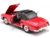 Cochesdemetal.es 1955 Mercedes-Benz 190SL W121 Convertible Rojo / Negro 1:24 Welly 24118