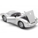 CARSDEMETAL.ES 1955 Porsche 550 Spyder "Little Bastard - James Dean" Silver 1:24 Wellly 24113