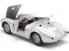 CARSDEMETAL.ES 1955 Porsche 550 Spyder "Little Bastard - James Dean" Silver 1:24 Wellly 24113