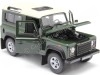 Cochesdemetal.es 2010 Land Rover Defender 90 TDI VERDE MILITAT 1:24 Welly 22498