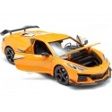 Cochesdemetal.es 2023 Chevrroet Corvette C8 Z06 Naranja 1:24 Welly 24120