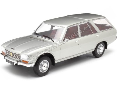 Cochesdemetal.es 1976 Peugeot 504 Break Plateado 1:18 MC Group 18358