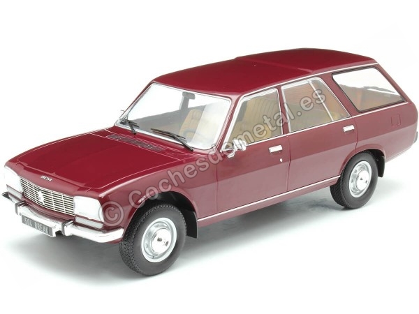 Cochesdemetal.es 1976 Peugeot 504 Break Granate 1:18 MC Group 18357