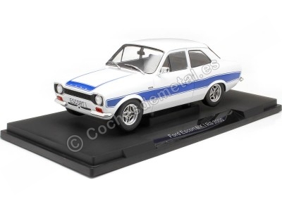 Cochesdemetal.es 1973 Ford Escort MK I RS 2000 Blanco/Azul 1:18 MC Group 18385