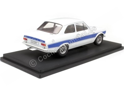 Cochesdemetal.es 1973 Ford Escort MK I RS 2000 Blanco/Azul 1:18 MC Group 18385 2