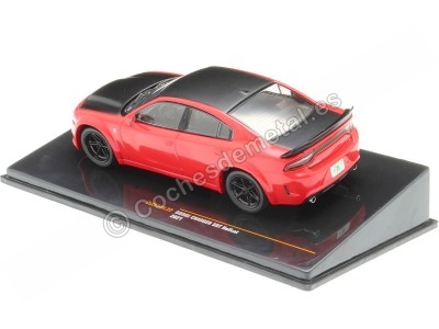 Cochesdemetal.es 2021 Dodge Charger SRT Hellcat Rojo/Negro 1:43 IXO Models CLC534N.22 2