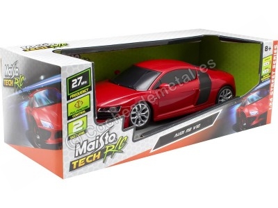 Cochesdemetal.es 2016 Audi R8 V10 Rojo Radio Control 1:24 Maisto Tech R/C 31384D