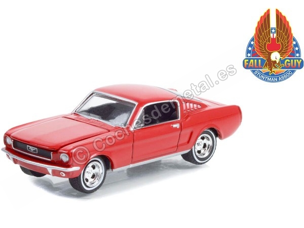 Cochesdemetal.es 1966 Ford Mustang Fastback 2+2 "Fall Guy Stuntman Association" 1:64 Greenlight 44965A
