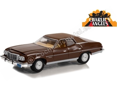 Cochesdemetal.es 1974 Ford Gran Torino Brougham "Los Angeles de Charlie, Hollywood Series 37" 1:64 Greenlight 44970A