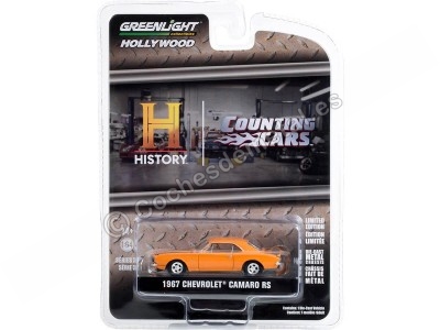 Cochesdemetal.es 1967 Chevrolet Camaro RS "Counting Cars, Hollywood Series 37" 1:64 Greenlight 44970F 2