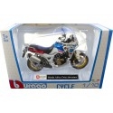 Carsdemetal.es 2021 Honda Africa Twin Adventure bleu / blanc / rouge 1:18 Bburago 51000