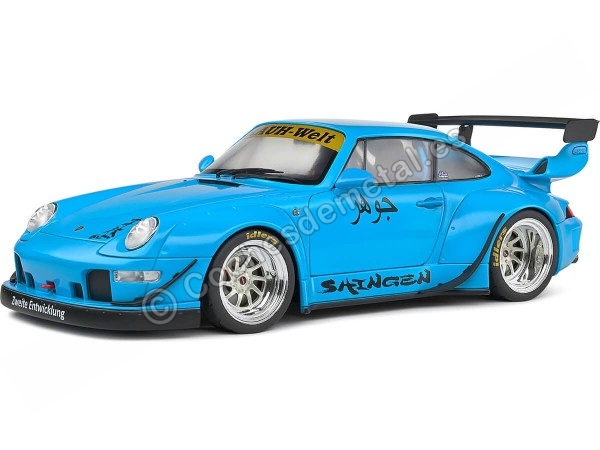 Cochesdemetal.es 2018 Porsche 911 (993) RWB Rauh-Welt Body-Kit Shingen Azul Miami 1:18 Solido S1808501