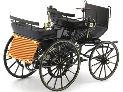 Cochesdemetal.es 1886 Carruaje a Motor Daimler Motorkutsche Azul 1:18 Norev HQ 183700 2