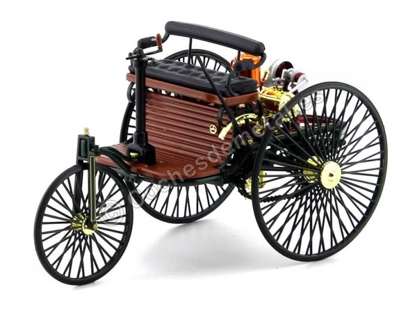 Cochesdemetal.es 1886 Triciclo Benz Patent-Motorwagen Verde 1:18 Norev HQ 183701