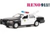 Cochesdemetal.es 1998 Ford Crown Victoria Police Interceptor Reno 911 "Hollywood Series 38" 1:64 Greenlight 44980B