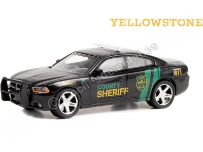 Cochesdemetal.es 2011 Dodge Charger Pursuit Yellowstone "Hollywood Series 38" 1:64 Greenlight 44980D