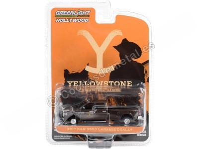 Cochesdemetal.es 2017 Dodge Ram 3500 Laramie Dually Yellowstone "Hollywood Series 38" 1:64 Greenlight 44980F 2