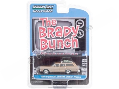 Cochesdemetal.es 1969 Plymouth Satellite Station Wagon "The Brady Bunch, Hollywood Series 39" 1:64 Greenlight 44990A 2