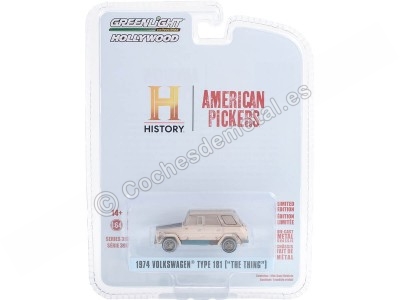 Cochesdemetal.es 1974 Volkswagen Thing Type 181 "American Pickers, Hollywood Series 39" 1:64 Greenlight 44990D 2