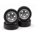 Carsdemetal.es Set 4 roues HackMesser Porsche 911 Race Clubsport Gris 1:18 KK-SCALE KKDCACC028