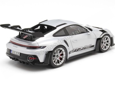 Cochesdemetal.es 2022 Porsche 911 GT3 RS Gris Hielo Metalizado 1:18 Norev HQ 187359 2