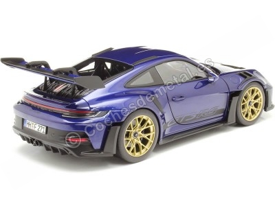 Cochesdemetal.es 2022 Porsche 911 GT3 RS Azul Genciana Metalizado 1:18 Norev 187363 2