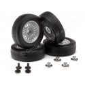Cochesdemetal.es Set 4 Ruedas BMW E21 Plateado 1:18 KK-Scale KKDCACC012
