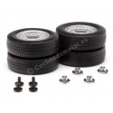 Carsdemetal.es Set 4 roues BMW E21 Silver 1:18 KK-SCALE KKDCACC012