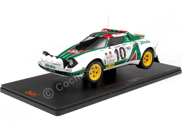 Cochesdemetal.es 1976 Lancia Stratos HF Nº10 Munari/Maiga Ganador Rallye Monte Carlo 1:18 IXO Models 18RMC162A