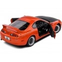 Cochesdemetal.es 1993 Toyota Supra MK4 (A80) Streetfighter Targa Naranja / Negro 1:18 SOLODO S1807605