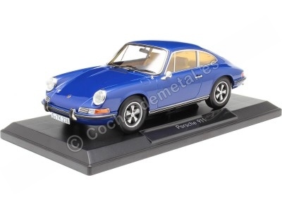 Cochesdemetal.es 1969 Porsche 911 S Coupe Azul Marino 1:18 Norev 187647