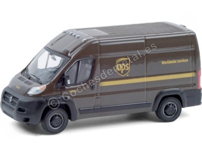 Cochesdemetal.es 2018 Dodge Ram ProMaster 2500 Cargo Techo Alto UPS "Route Runners Series 2" 1:64 Greenlight 53020D