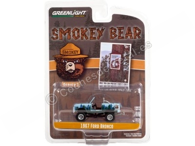 Cochesdemetal.es 1967 Ford Bronco "Smokey Bear Series 1" 1:64 Greenlight 38020C 2